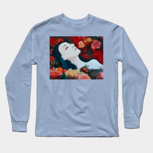 Girl in flowers Long Sleeve T-Shirt